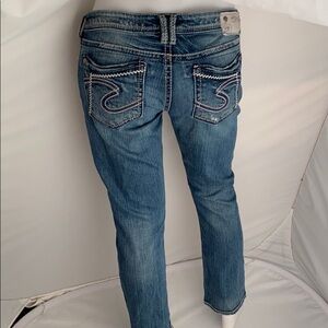 Silver Jeans Aiko Low Straight blue jeans 30